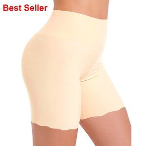 Seamless Anti-Chafing Slip Shorts High-Waisted Shapewear for Dresses